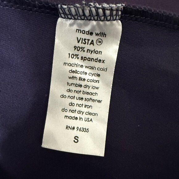 Susana Monaco Eggplant Long Sleeve Maxi Dress With Flared Hem Nylon/Spandex S - Picture 4 of 7